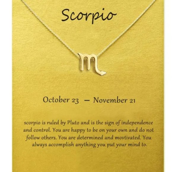 GOLD Zodiac Necklaces - Picture 5 of 5